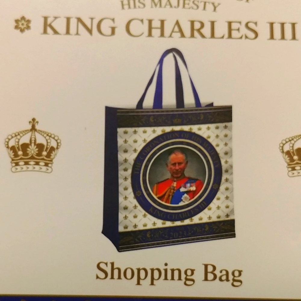NWT King Charles Commemorative Shopping Bag Tote